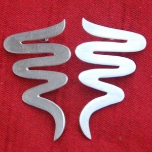 Vintage earrings, sterling silver, marked Mexico